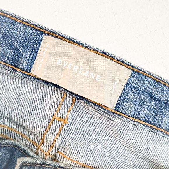 Everlane Mid Rise Medium Wash Cropped Denim Jeans Size 27 Ankle - Picture 7 of 7